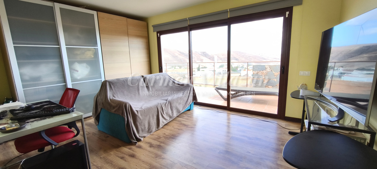 Habitación en planta alta de la villa en Los Estancos, Fuerteventura.